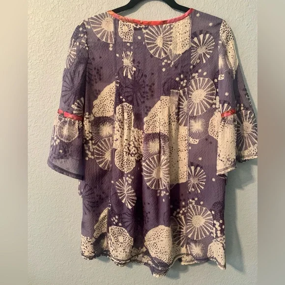 Calypso St. Barth Silk Blouse- Small - Picture 5 of 7